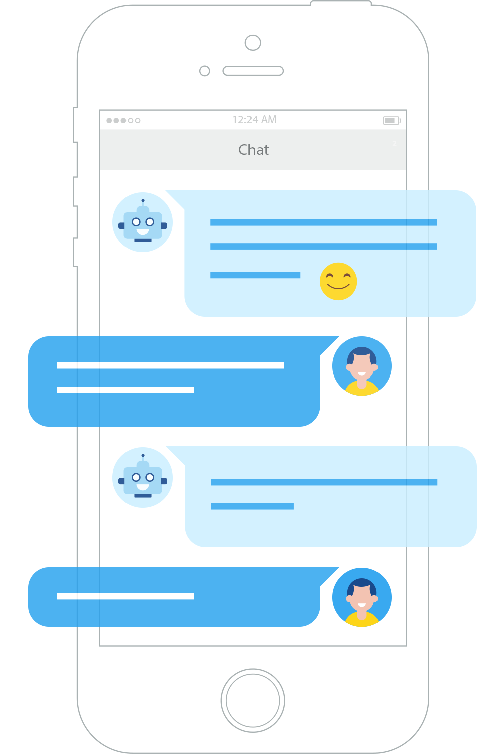 simplified chatbot image